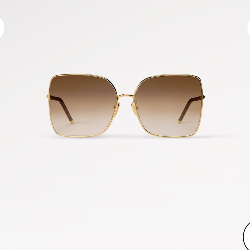 LOUIS VUITTON First Metal Square Sunglasses